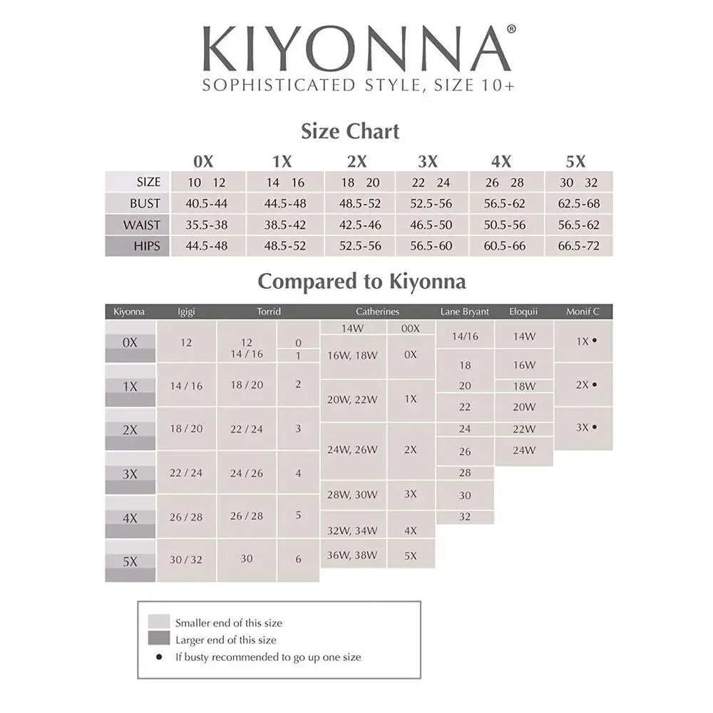 Kiyonna Sand & Glam Plus Size Swimsuit 1X One Piece Tummy Control Slimming